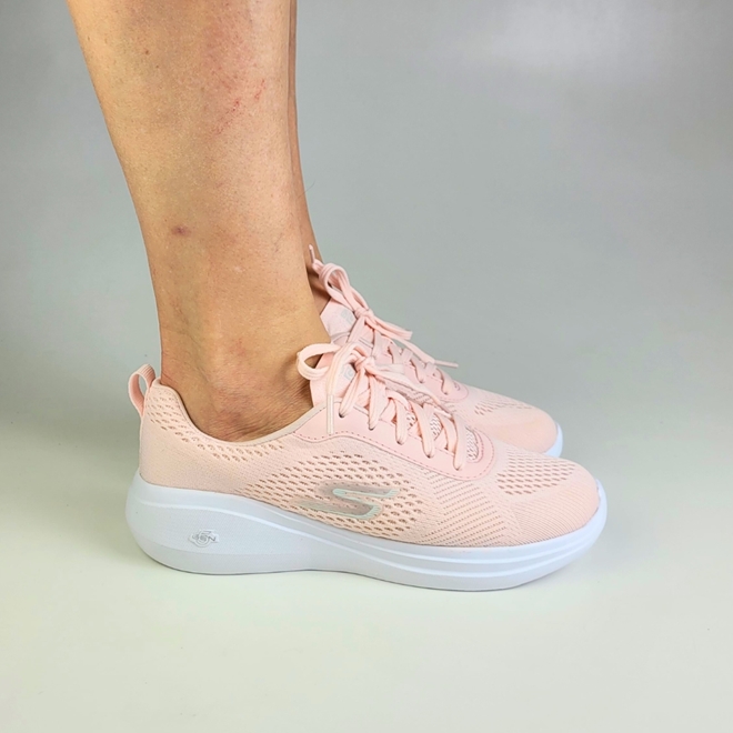 Tênis Skechers Go Run Fast Valor Feminino - Rosa Bebê