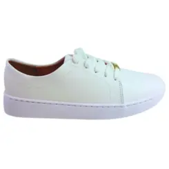 1214.205.7286.16072 SAPATO CASUAL FEM. DE USO COMUM C/ SOLA SINT. CABEDAL SINT. BRANCO 99 tam: 38