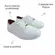 1214.205.7286.16072 SAPATO CASUAL FEM. DE USO COMUM C/ SOLA SINT. CABEDAL SINT. BRANCO 99 tam: 38