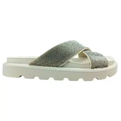 6459.122.7286.81189 SANDALIA FEM. DE USO COMUM C/ SOLA SINT. CABEDAL SINT. CRISTAL/BRANCO OFF 526 ta