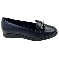 Sapato Beira Rio Casual Napa Turim Preto Feminino
