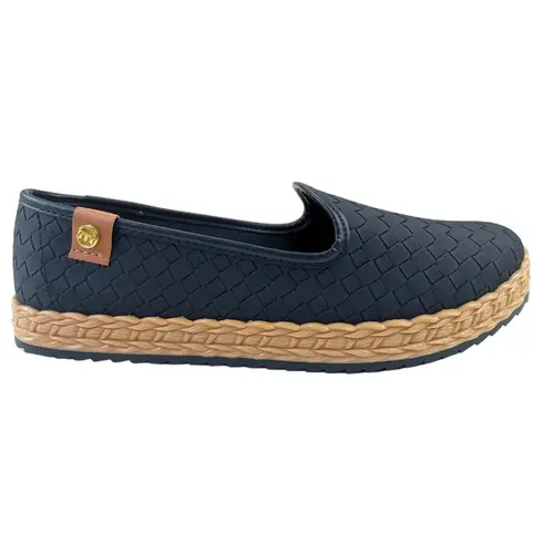 Sapatilha Moleca Napa Tresse Capri Neo Preto Feminina