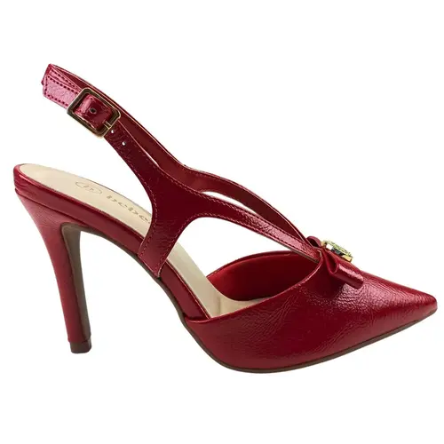 Sapato  Bebecê Verniz Smash Chilli Feminino