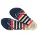 Chinelo Havaianas Slim Nautical Bege Palha/Marinho Feminino