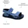 Sandália Papete Molekinho Napa Floter Rustico Denim Menino