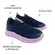 Tênis Slip On Novopé Textil Infantil Marinho/Lilás Menina