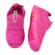 Tênis Novopé Led Textil Pink Fluor/Gliter Menina