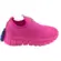 Tênis Novopé Led Textil Pink Fluor/Gliter Menina