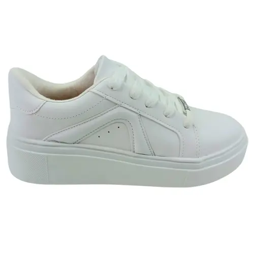 Tênis Vizzano Pelica Napa Pele Strech Branco Feminino