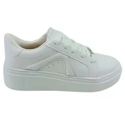 Tênis Vizzano Pelica Napa Pele Strech Branco Feminino