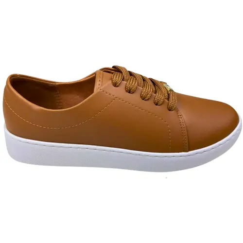 Tênis Casual Vizzano Pelica Camel Feminino