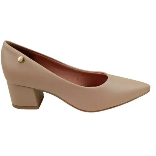 Sapato Vizzano Scarpin Pelica Bege Feminino