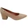 Sapato Vizzano Scarpin Pelica Bege Feminino