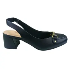 Sapato Modare Slingback Napa Floather Preto Feminino