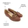 Sapato Modare Anabela Napa Floather Avelã Feminino