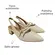 Sapato Beira Rio Salto Grosso Napa Turim Creme Feminino