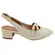 Sapato Beira Rio Salto Grosso Napa Turim Creme Feminino