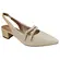 Sapato Beira Rio Salto Grosso Napa Turim Creme Feminino