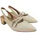 Sapato Beira Rio Salto Grosso Napa Turim Creme Feminino