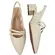 Sapato Beira Rio Salto Grosso Napa Turim Creme Feminino