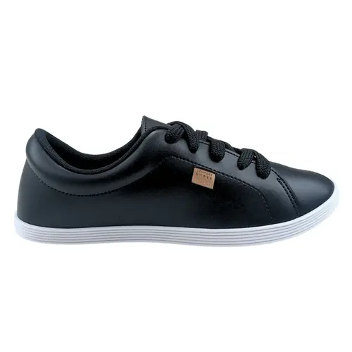 Tênis Beira Rio Casual Napa Sardenha Preto Feminino