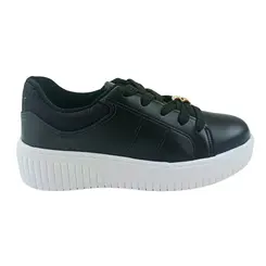 Tênis Beira Rio Napa Turim/Gliter Preto/Preto Feminino