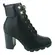 Bota Beira Rio Coturno Napa Floather Preto Feminina