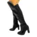 Bota Beira Rio Over The Knee Cano Longo Preto Feminina