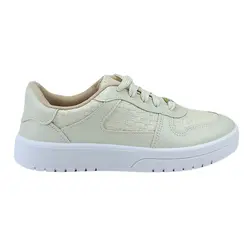 Tênis Moleca Casual Napa Tresse Branco Off Feminino