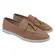 Sapato Moleca Loafer Nobuck Tunisia Nude Feminino
