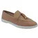 Sapato Moleca Loafer Nobuck Tunisia Nude Feminino