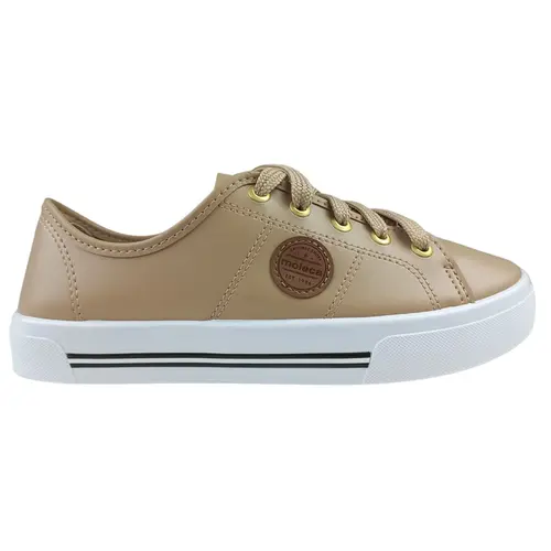 Tênis Moleca Casual Napa Sardenha Neo Bege Feminino