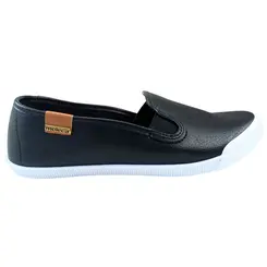 Sapatilha Moleca Napa Floather Preto/Camel Feminina