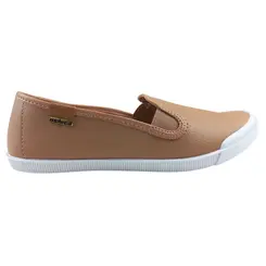 Sapatilha Moleca Napa Floather Nude/Camel Feminina