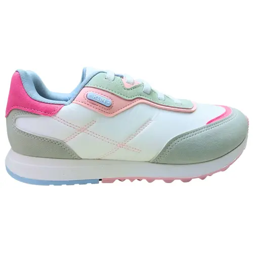 Tênis Klin Walk Kids Branco/Gelo/Rosa Chiclete Menina