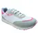 Tênis Klin Walk Kids Branco/Gelo/Rosa Chiclete Menina