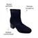 Bota de Knit Bebecê Napa Skin Soft Preto Feminina