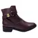 Bota Bebecê Cano Curto Napa Skin Soft Cacau Feminina