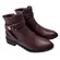 Bota Bebecê Cano Curto Napa Skin Soft Cacau Feminina
