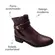 Bota Bebecê Cano Curto Napa Skin Soft Cacau Feminina