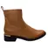 Bota Bebecê Cano Curto Napa Skin Soft Camel Feminina
