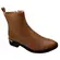 Bota Bebecê Cano Curto Napa Skin Soft Camel Feminina
