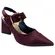 Sapato Chanel Bebecê Napa Singapura Vinho Feminino