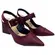 Sapato Chanel Bebecê Napa Singapura Vinho Feminino