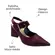 Sapato Chanel Bebecê Napa Singapura Vinho Feminino