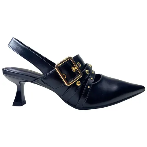 Sapato Chanel Bebecê Napa Egeu Preto Feminino