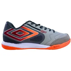 Chuteira Futsal Umbro Pro 5 Bump Club Prata/Grafite/LRJF