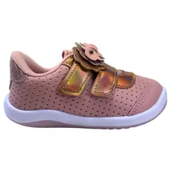Tênis Kidy Colors Equilibrio Nude/Bronze Infantil Menina
