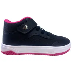 Tênis Kidy Cano Alto Happy Preto Infantil Menina