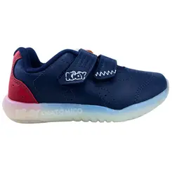 Tênis Kidy Flex Light Marinho/Vermelho Infantil Menino